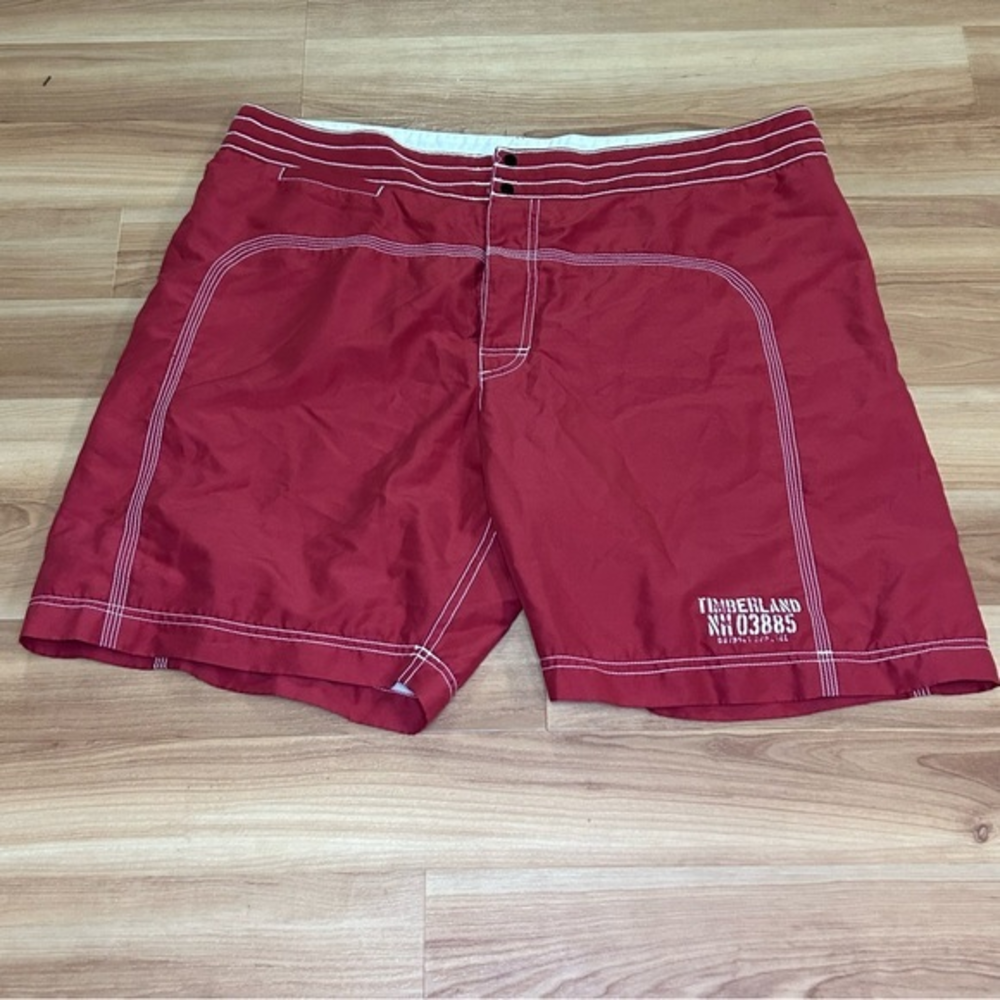 Timberland Men's Red‎ Swim Trunk/Suit/Shorts Size 40 Beach